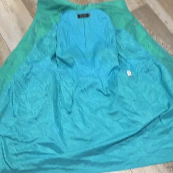 Teri Jon Emerald GreenBelted SilkMidi Dress